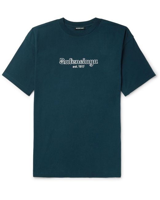 balenciaga t shirt navy blue