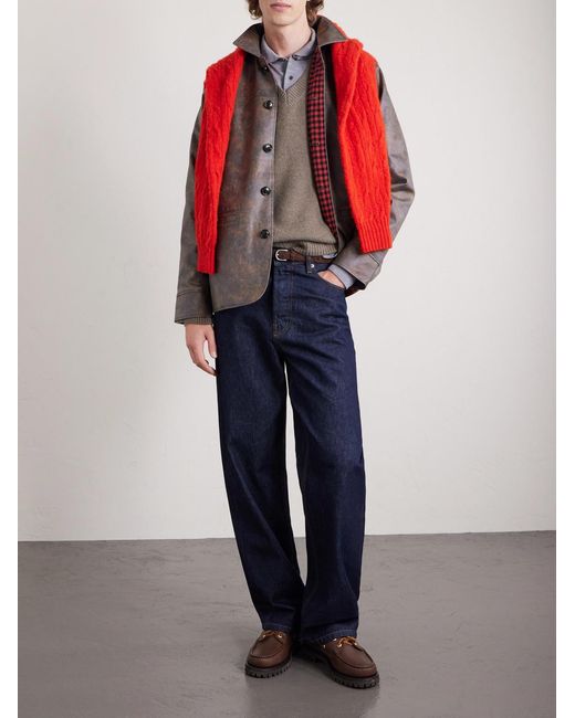 Beams Plus Brown Car Coat Jacket for men