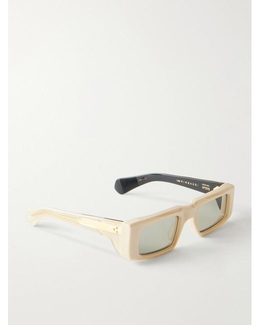 Jacques Marie Mage Natural Rimbaud Square-Frame Acetate Sunglasses for men