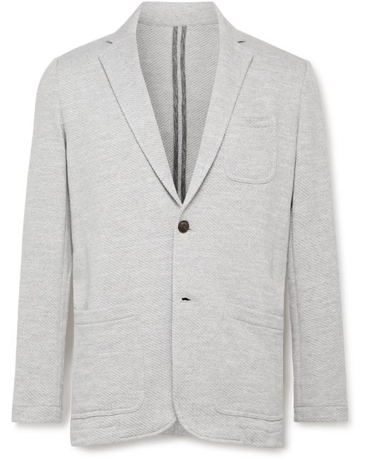 Faherty Inlet Slimfit Cottonblend Blazer in Gray for Men Lyst
