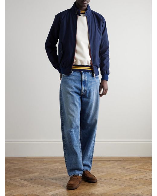 Baracuta G9 Harrington-Jacke aus einer Baumwollmischung in Blue für Herren