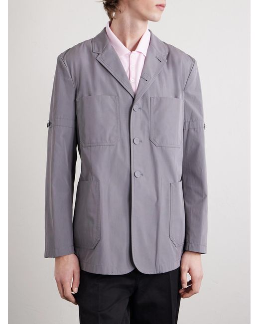 Thom Browne Purple Belted Cotton Blazer for men