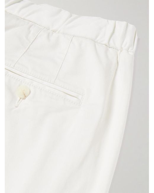 Pantaloni a gamba dritta in misto cotone Bruno di Frescobol Carioca in White da Uomo