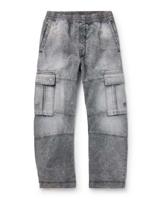 Givenchy Gray Straight-leg Panelled Cargo Trousers for men