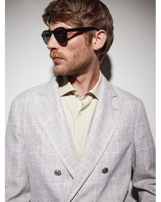 Garrett Leight Black Mcnally Oval-Frame Acetate Sunglasses for men