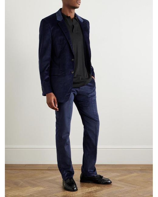 Gabriela Hearst Black Stendhal Merino Wool Polo Shirt for men