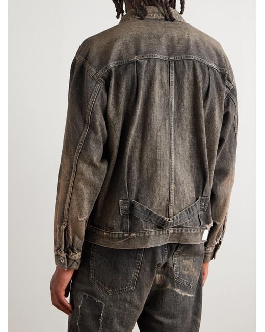 Neighborhood Gray Savage Type-1 Denim Jacket for men