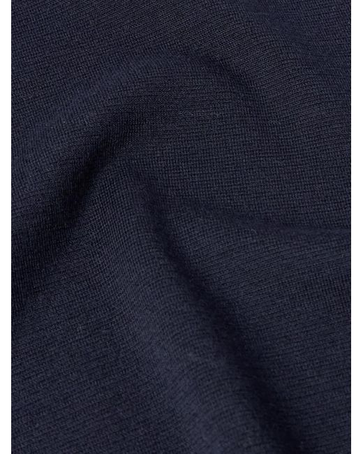Loro Piana Blue Wish Wool Polo Shirt for men