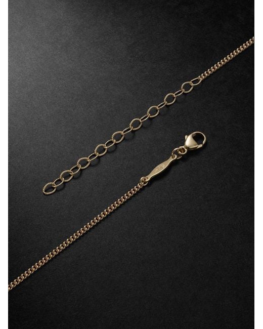 Jacquie Aiche Black 14-karat Gold Curb Chain Necklace for men