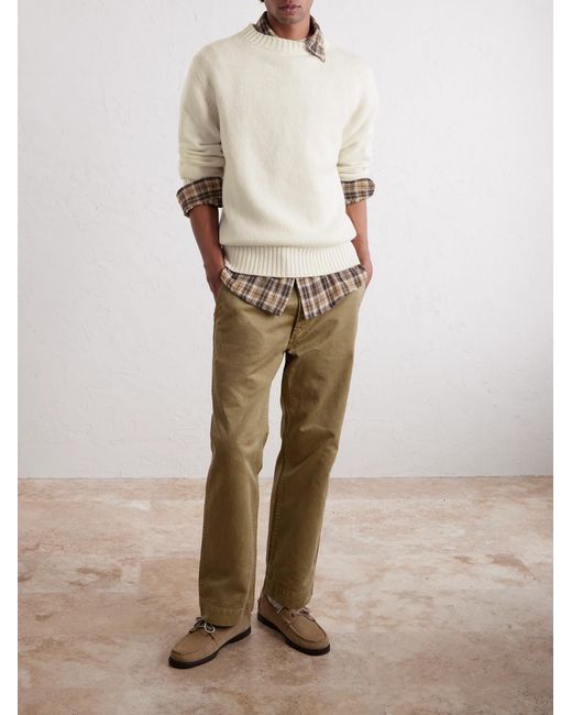 William Lockie Natural Wool Sweater for men
