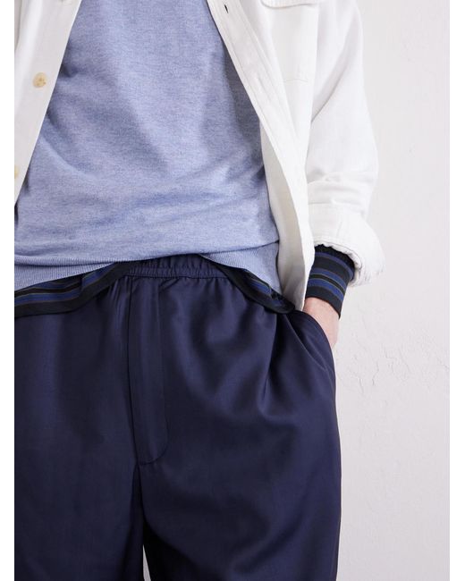 Altea Blue Maglia Cotton And Cashmere-Blend T-Shirt for men