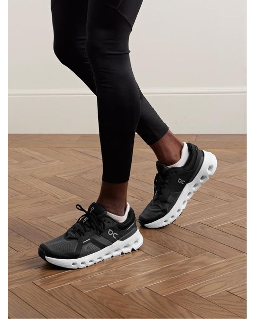On Shoes Cloudrunner 2 Sneakers aus Mesh mit Gummibesatz in Black für Herren