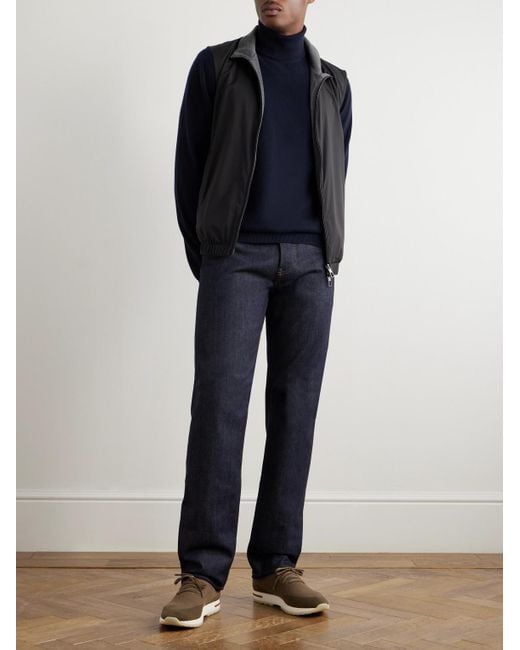 Loro Piana Blue Kamen Straight-Leg Cashdenim Jeans for men