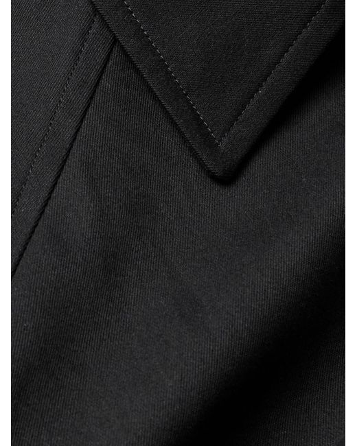 A.P.C. Black Lou Belted Double-breasted Cotton And Wool-blend Twill Trench Coat for men