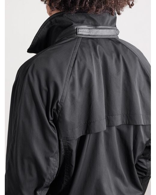 Tom Ford Black Shell Blouson Jacket for men