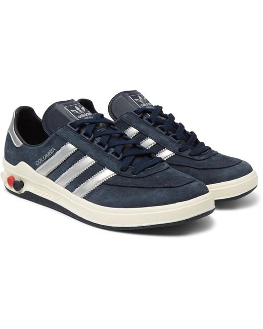 adidas Originals Columbia Spzl And Leather Sneakers in Blue for Men | Lyst
