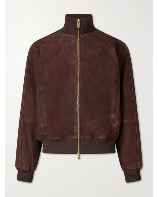 Baracuta Brown Roughout Suede Jacket for men