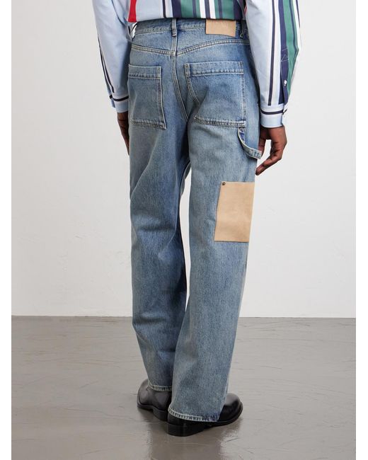 Loewe Blue Wide-Leg Baggy Jeans for men