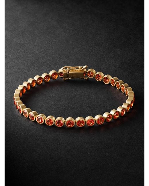 42 Suns Black Small 14-Karat Laboratory-Grown Sapphire Bracelet for men