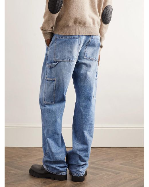 Bottega Veneta Blue Straight-Leg Jeans for men