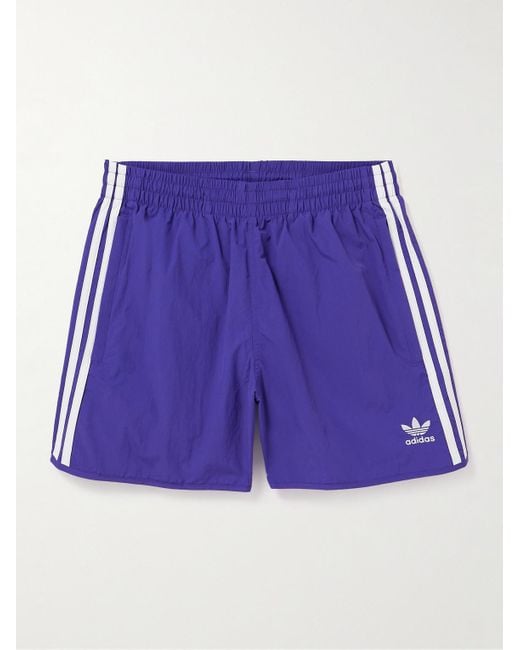 Adidas Originals Adicolor Classics Sprinter weit geschnittene Shorts aus recyceltem Shell in Purple für Herren