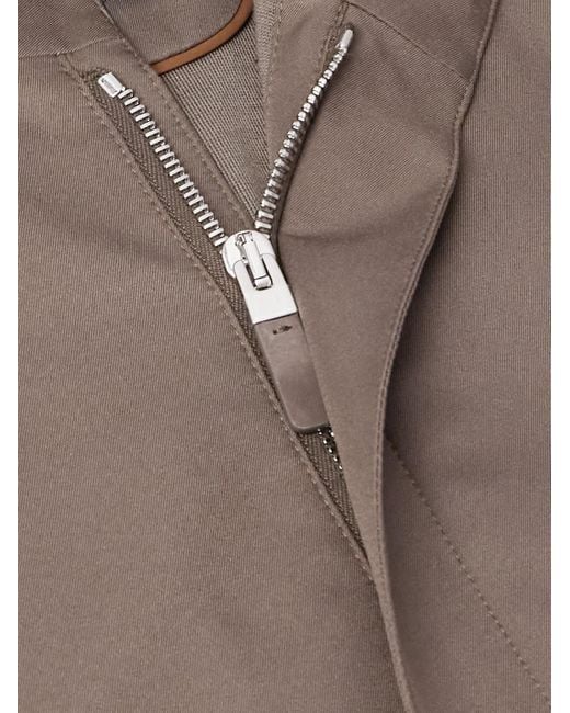 Zegna Brown Slim-Fit Shell Gilet for men