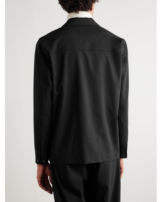 Altea Black Constantin Wool-Blend Jacket for men