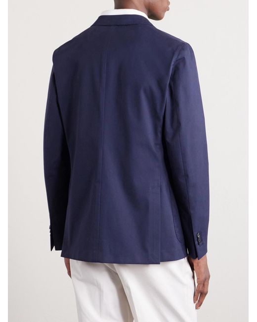 Slowear Blue Cotton-blend Suit Jacket for men