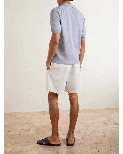 Eleventy White Cotton Polo Shirt for men