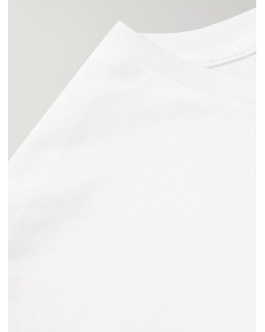 T-shirt in jersey di cotone di Jil Sander in White da Uomo