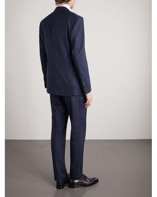 Tom Ford Blue Shelton Super 120S Wool Suit Jacket for men