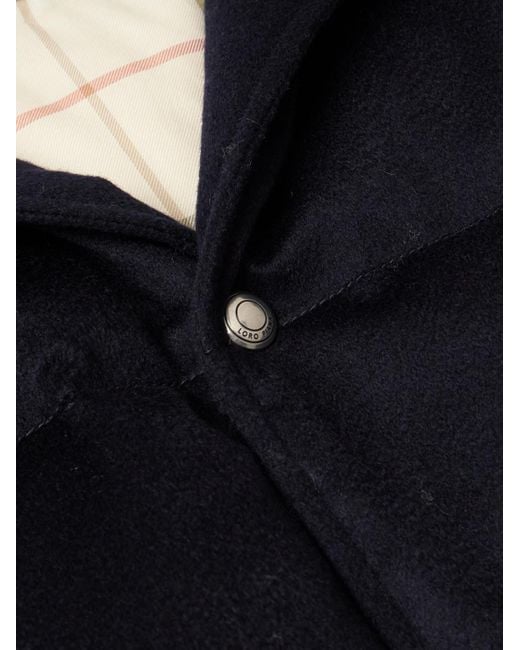 Loro Piana Blue Lucio Quilted Storm System Cashmere Down Gilet for men