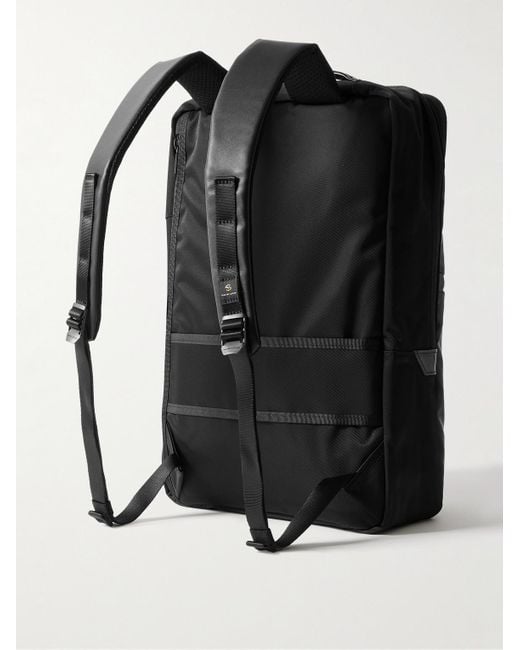 Master Piece Progress 2WAY Rucksack aus beschichtetem Shell mit Lederbesatz in Black für Herren