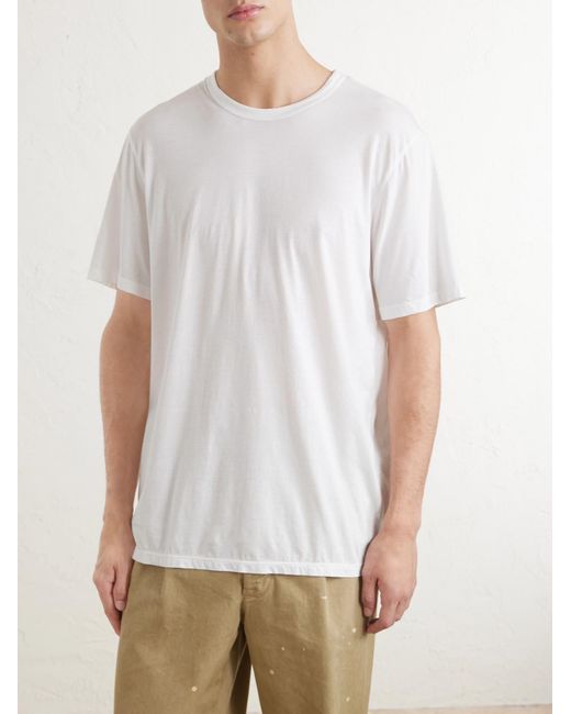 James Perse White Luxe Lotus Slim-Fit Cotton-Jersey T-Shirt for men