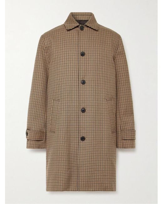 Nili Lotan Natural Hedi Houndstooth Twill Coat for men
