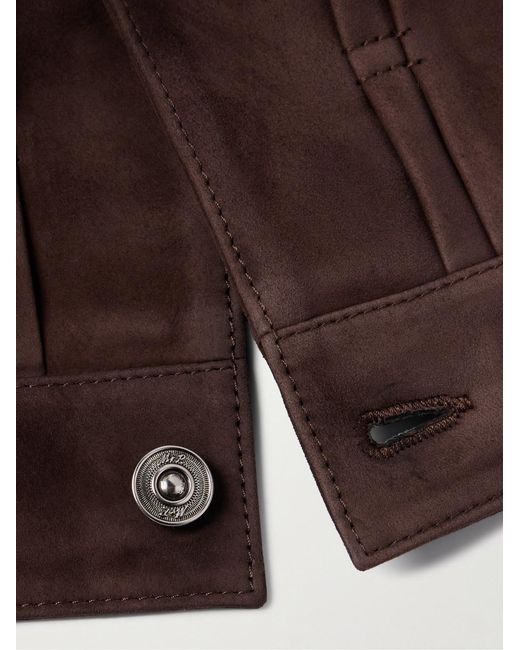 Mr P. Brown Suede Jacket for men