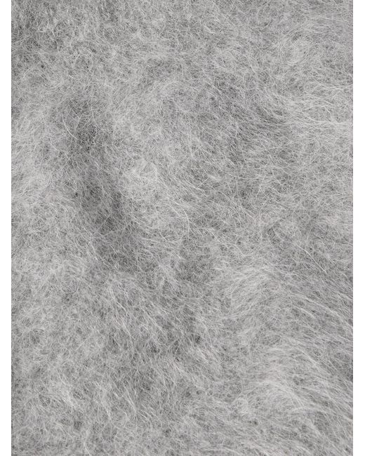 Amomento Gray Alpaca-Blend Bucket Hat for men