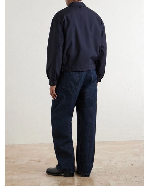 Valstar Blue Stan Wool Bomber Jacket for men