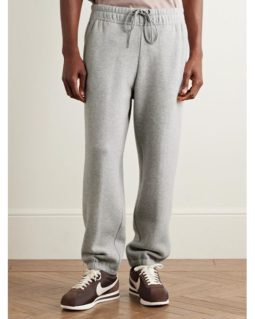 James Perse Gray Cozy Tapered Cotton-Blend Jersey Sweatpants for men