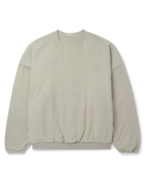 Fear Of God Gray Cotton-jersey Sweatshirt for men