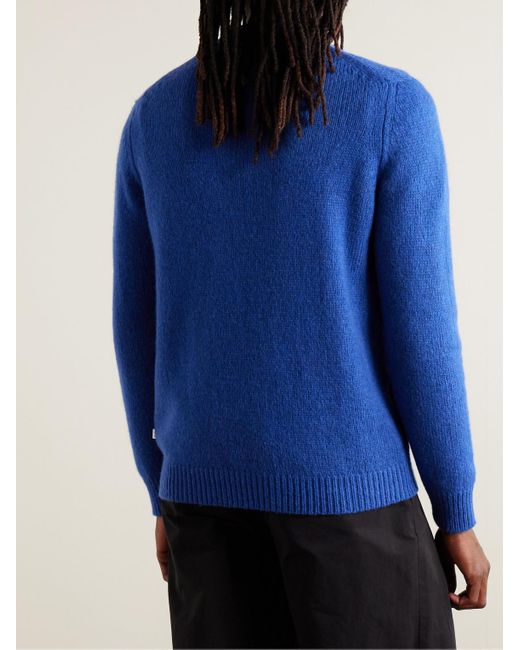 Pullover in misto lana Nick 6367 di NN07 in Blue da Uomo