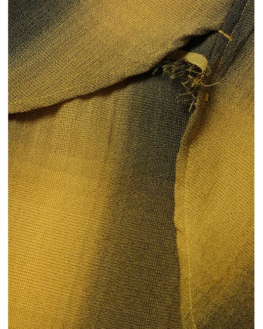 Needles Green Checked Crepe Shirt for men