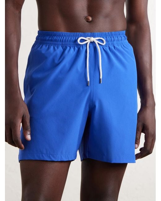 Polo Ralph Lauren Blue Traveler Straight-leg Mid-length Recycled Swim Shorts for men