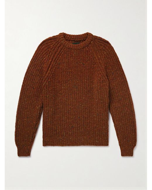 Howlin' By Morrison Brown Taste Of The Future Ribbed Wool Sweater for men