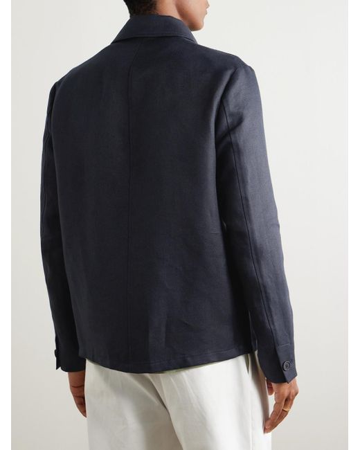Overshirt di Incotex in Blue da Uomo
