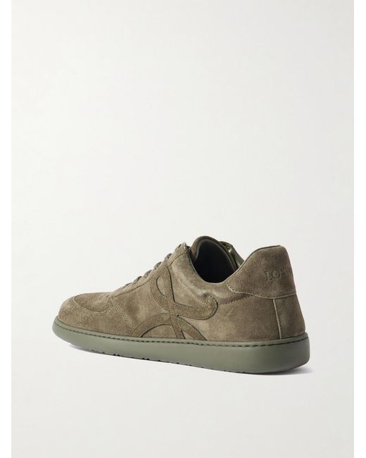 Loewe Green Jambo Suede Sneakers for men
