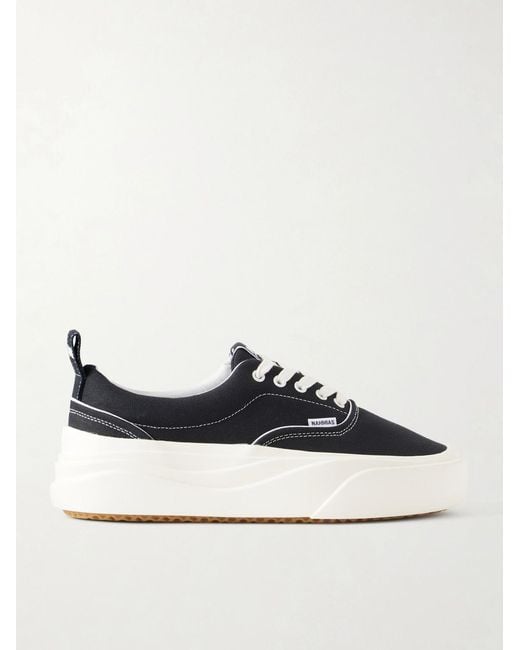 NAHMIAS Black Ollie Canvas Sneakers for men