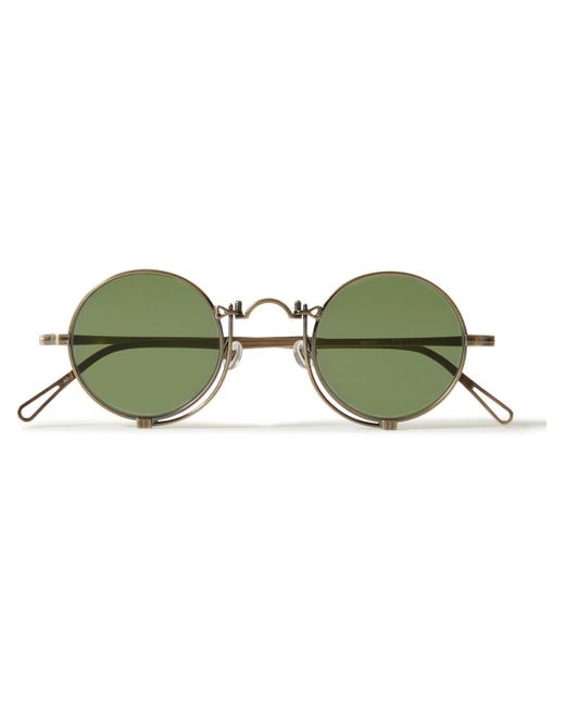Matsuda Metallic Round-frame Gold-tone Sunglasses for men
