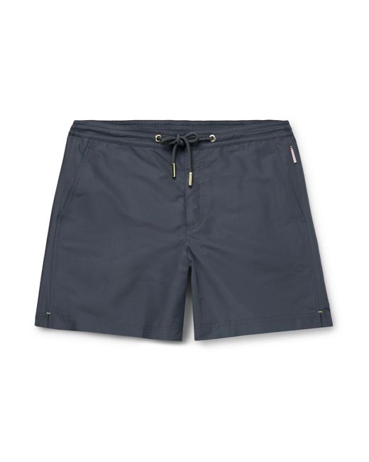 Orlebar Brown Blue Bulldog Straight-leg Mid-length Swim Shorts for men
