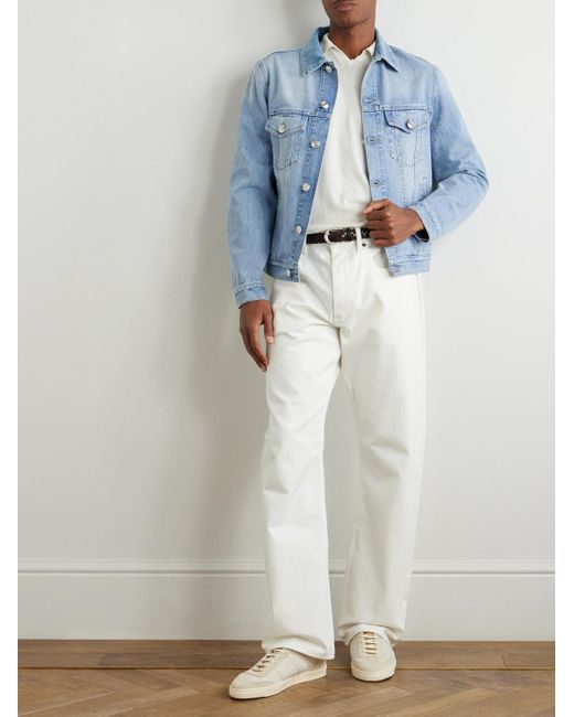 Giacca Trucker di Brunello Cucinelli in Blue da Uomo